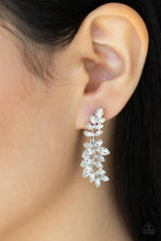 Load image into Gallery viewer, PRE-ORDER - Paparazzi Frond Fairytale - White - Earrings - $5 Jewelry with Ashley Swint