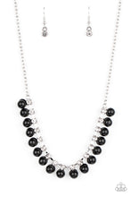 Load image into Gallery viewer, Paparazzi Frozen in TIMELESS - Black - White Rhinestones - Necklace &amp; Earrings - $5 Jewelry with Ashley Swint