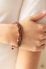 Load image into Gallery viewer, Paparazzi GRANDIOSE Slam - Copper Beads - Set of 3 Bracelets - $5 Jewelry with Ashley Swint