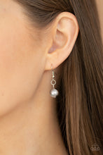 Load image into Gallery viewer, Paparazzi Hand-Knotted Knockout - White - Silver Beads, Cording, Tassel - Necklace &amp; Earrings - $5 Jewelry with Ashley Swint