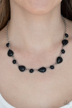 Load image into Gallery viewer, PRE-ORDER - Paparazzi Heavenly Teardrops - Black - Necklace &amp; Earrings - $5 Jewelry with Ashley Swint