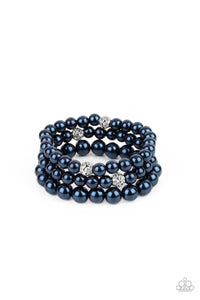 PRE-ORDER - Paparazzi Here Comes The Heiress - Blue - Bracelets - $5 Jewelry with Ashley Swint