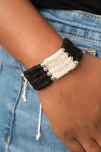 Load image into Gallery viewer, Paparazzi High Tides - Black - Sliding Knot Bracelet - $5 Jewelry with Ashley Swint