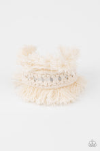 Load image into Gallery viewer, PRE-ORDER - Paparazzi Homespun Hardware - White Macramé Cuff Bracelet - $5 Jewelry with Ashley Swint