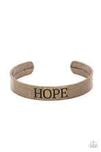Load image into Gallery viewer, Paparazzi Hope Makes The World Go Round - Brass - Inspirational Bracelet - $5 Jewelry with Ashley Swint