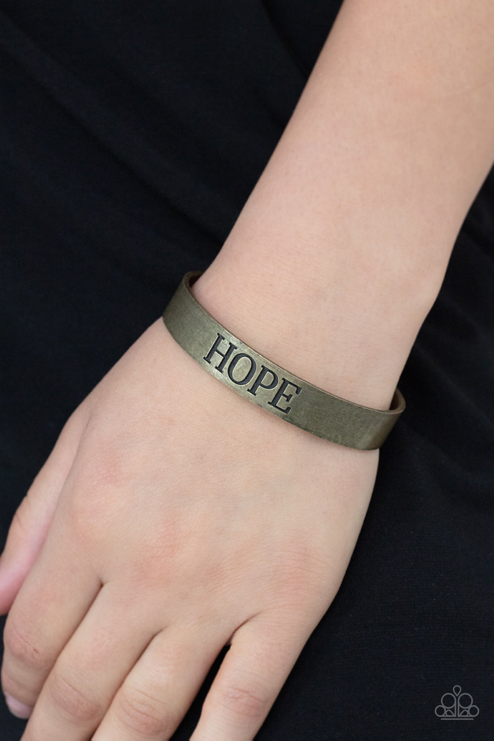 Paparazzi Hope Makes The World Go Round - Brass - Inspirational Bracelet - $5 Jewelry with Ashley Swint