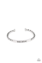 Load image into Gallery viewer, Paparazzi Keep Calm and Believe - Silver - Inspirational Bracelet - $5 Jewelry with Ashley Swint