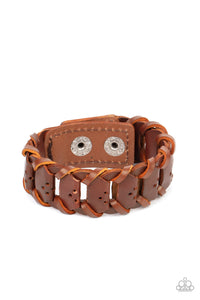 PRE-ORDER - Paparazzi Knocked for a Loop - Brown - Bracelet - $5 Jewelry with Ashley Swint