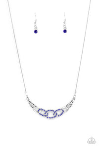 PRE-ORDER - Paparazzi KNOT In Love - Blue - Necklace & Earrings - $5 Jewelry with Ashley Swint