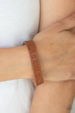 Load image into Gallery viewer, Paparazzi Life is Tough - Brown - Inspirational Bracelet - $5 Jewelry with Ashley Swint