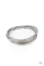 Load image into Gallery viewer, Paparazzi Magnetic Maverick - Silver - Magnetic Closure Bracelet - $5 Jewelry with Ashley Swint