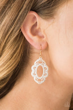 Load image into Gallery viewer, Paparazzi Mantras and Mandalas - Gold - Filigree Earrings - $5 Jewelry With Ashley Swint