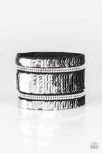 Load image into Gallery viewer, Paparazzi MERMAID Service - Blue / Silver - Sequins Wrap Snap Bracelet - $5 Jewelry With Ashley Swint