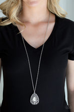 Load image into Gallery viewer, Paparazzi Modern Majesty - White Moonstone - Silver Necklace and matching Earrings - $5 Jewelry With Ashley Swint