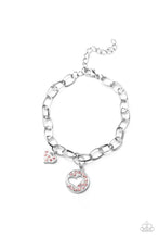 Load image into Gallery viewer, Paparazzi Move over Matchmaker! - Pink Rhinestones - Heart Adjustable Bracelet - $5 Jewelry with Ashley Swint