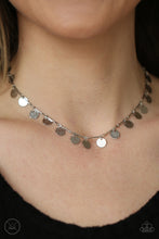 Load image into Gallery viewer, PRE-ORDER - Paparazzi Musically Minimalist - Silver - Choker Necklace &amp; Earrings - $5 Jewelry with Ashley Swint
