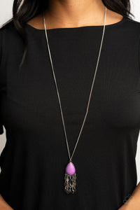 PRE-ORDER - Paparazzi Musically Mojave - Purple Stone - Necklace & Earrings - $5 Jewelry with Ashley Swint