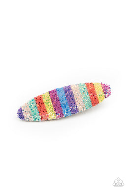 Paparazzi My Favorite Color is Rainbow - Multi - Sequins colorful Rainbow - Hair Clip - $5 Jewelry with Ashley Swint