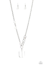 Load image into Gallery viewer, Paparazzi Never a Dull Moment White - Necklace and matching Earrings - Life of the Party Exclusive - January 2020 - $5 Jewelry with Ashley Swint