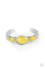 Load image into Gallery viewer, PRE-ORDER - Paparazzi Next Stop, Olympus! - Yellow - Cuff Bracelet - $5 Jewelry with Ashley Swint