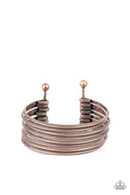 Load image into Gallery viewer, Paparazzi Now Watch Me Stack - Copper - Bracelet - $5 Jewelry with Ashley Swint