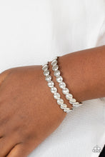 Load image into Gallery viewer, Paparazzi On The Spot Shimmer - Silver - Cuff Bracelet - $5 Jewelry with Ashley Swint