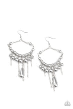Load image into Gallery viewer, Paparazzi Party Planner Posh - Silver Pearly Beads - Teardrop Earrings - $5 Jewelry with Ashley Swint