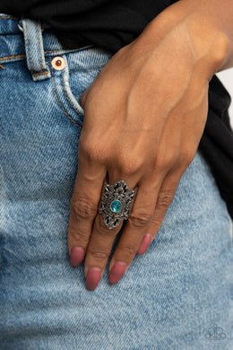 PRE-ORDER - Paparazzi Perennial Posh - Blue - Ring - $5 Jewelry with Ashley Swint