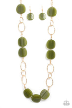 Load image into Gallery viewer, Paparazzi Posh Promenade - Green - Long Necklace &amp; Earrings