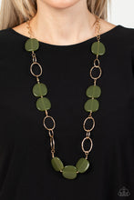 Load image into Gallery viewer, Paparazzi Posh Promenade - Green - Long Necklace &amp; Earrings