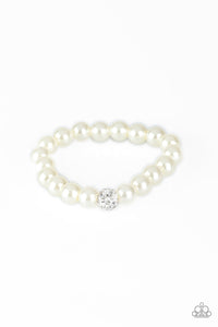 PRE-ORDER - Paparazzi POSHing Your Luck - White - Bracelet - $5 Jewelry with Ashley Swint