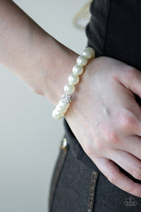 PRE-ORDER - Paparazzi POSHing Your Luck - White - Bracelet - $5 Jewelry with Ashley Swint