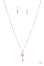 Load image into Gallery viewer, Prized Key Player - Copper key necklace Paparazzi PRE ORDER - $5 Jewelry with Ashley Swint
