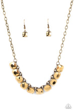 Load image into Gallery viewer, PRE-ORDER - Paparazzi Radiance Squared - Brass - Necklace &amp; Earrings - $5 Jewelry with Ashley Swint