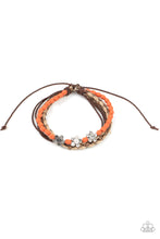 Load image into Gallery viewer, PRE-ORDER - Paparazzi Raffia Remix - Orange - Bracelet - $5 Jewelry with Ashley Swint