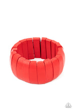 Load image into Gallery viewer, PRE-ORDER - Paparazzi Raise The BARBADOS - Red - Wooden Stretchy Bracelet - $5 Jewelry with Ashley Swint