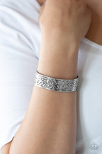 Load image into Gallery viewer, Paparazzi Read The VINE Print - Silver - Cuff Bracelets - $5 Jewelry with Ashley Swint