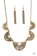 Load image into Gallery viewer, Paparazzi Record-Breaking Radiance - Brass - Necklace &amp; Earrings - $5 Jewelry with Ashley Swint