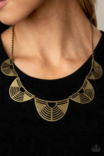 Load image into Gallery viewer, Paparazzi Record-Breaking Radiance - Brass - Necklace &amp; Earrings - $5 Jewelry with Ashley Swint