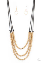 Load image into Gallery viewer, PRE-ORDER - Paparazzi RING to Reason - Gold - Necklace &amp; Earrings - $5 Jewelry with Ashley Swint