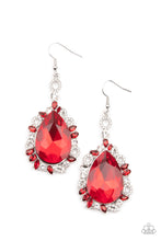 Load image into Gallery viewer, PRE-ORDER - Paparazzi Royal Recognition - Red - Earrings - $5 Jewelry with Ashley Swint