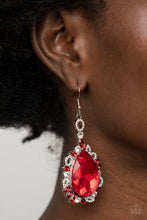 Load image into Gallery viewer, PRE-ORDER - Paparazzi Royal Recognition - Red - Earrings - $5 Jewelry with Ashley Swint