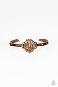 Paparazzi Savannah Sunset - Copper - Ornate Tribal Textures - Cuff Bracelet - $5 Jewelry with Ashley Swint