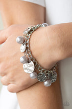Load image into Gallery viewer, Paparazzi SEA In A New Light - Silver Pearly Beads - Thick Silver Chain Bracelet - $5 Jewelry with Ashley Swint