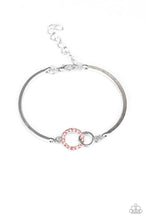 Load image into Gallery viewer, Paparazzi Simple Sophistication - Pink Rhinestones - Silver Bracelet - $5 Jewelry With Ashley Swint