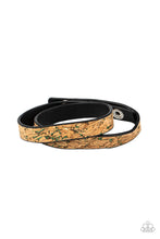 Load image into Gallery viewer, Paparazzi Space Warp - Green - Glitter Earthy Cork - Double Wrap Bracelet - $5 Jewelry with Ashley Swint