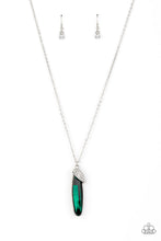 Load image into Gallery viewer, Paparazzi Spontaneous Sparkle - Green - White Rhinestones - Necklace &amp; Earrings - $5 Jewelry with Ashley Swint