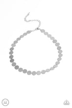 Load image into Gallery viewer, Paparazzi Spot Check - Silver - Dainty Discs Link Around Neck - Choker Necklace &amp; Earrings - $5 Jewelry With Ashley Swint