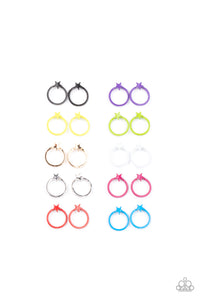 PRE-ORDER - Paparazzi Starlet Shimmer Earrings, 10 - Dainty Star Hoops in Black, Purple, Yellow, Green, Gold, White, Silver, Pink, Red & Blue - $5 Jewelry with Ashley Swint
