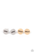 Load image into Gallery viewer, PRE-ORDER - Paparazzi Starlet Shimmer Post Earrings, 10 - ADORABLE INSPIRATIONAL WORDS! - $5 Jewelry with Ashley Swint